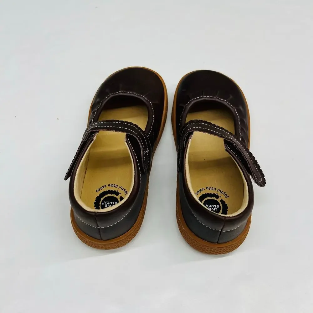 NIB Livie & Luca Size 2Y Ruche Shoe in Mocha